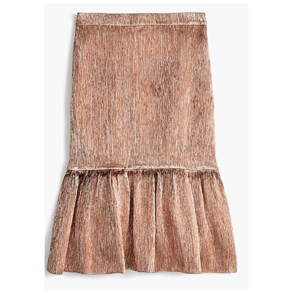 J. Crew Collection • Rose Gold Skirt • Size 6 - Picture 2 of 7